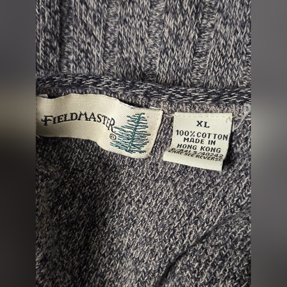 Fieldmaster XL Warm Cable Knit Sweater Cotton Long Sleeve Mens - Picture 5 of 5